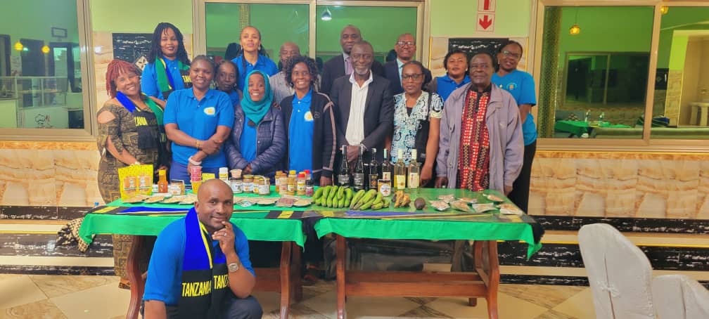 ZOFAZ members with agricultural produce at a stakeholder engagement