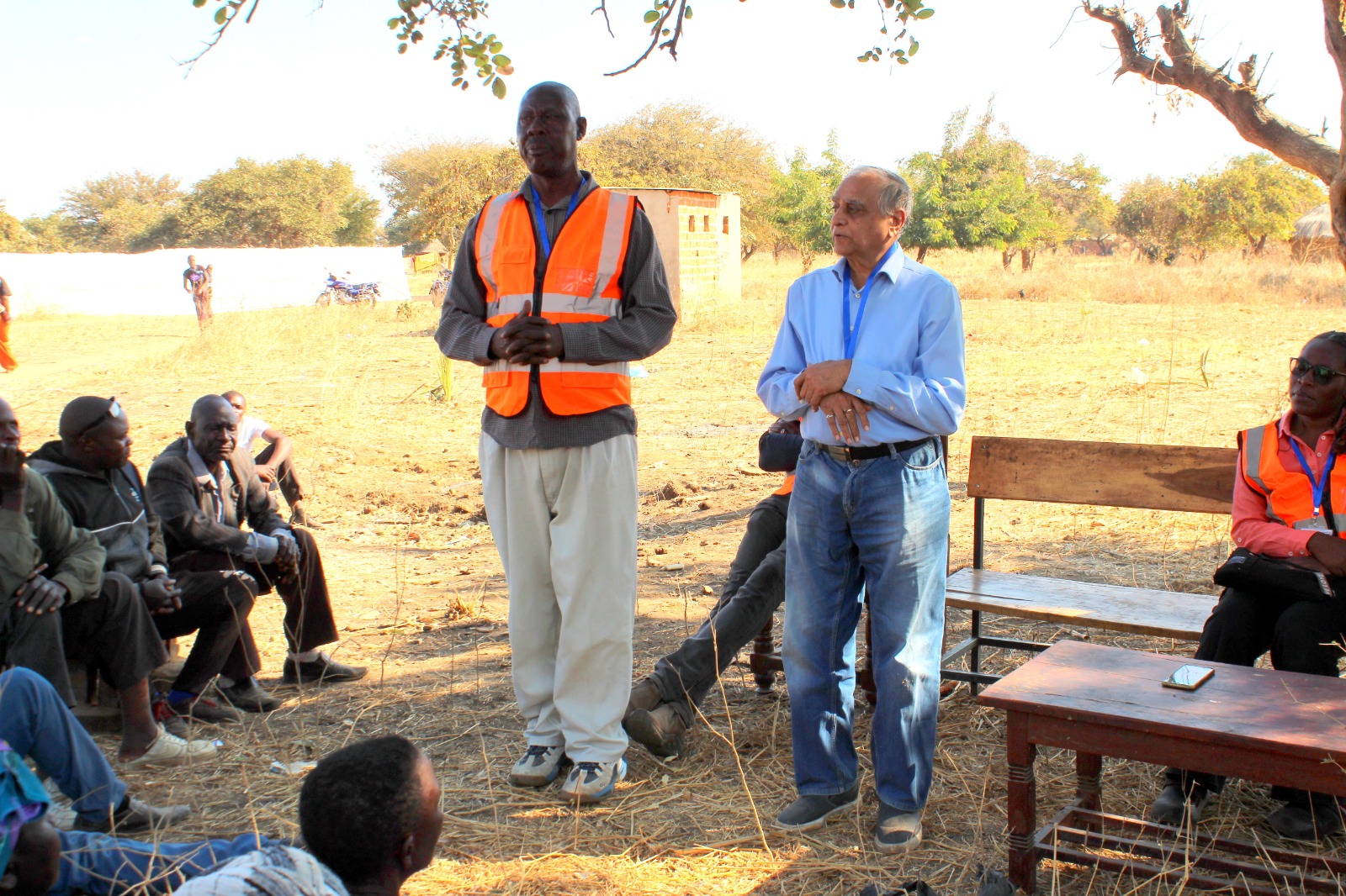 Community leaders address farmers during the ZOFAZ engagement in Chief Shakumbila's Chiefdom.